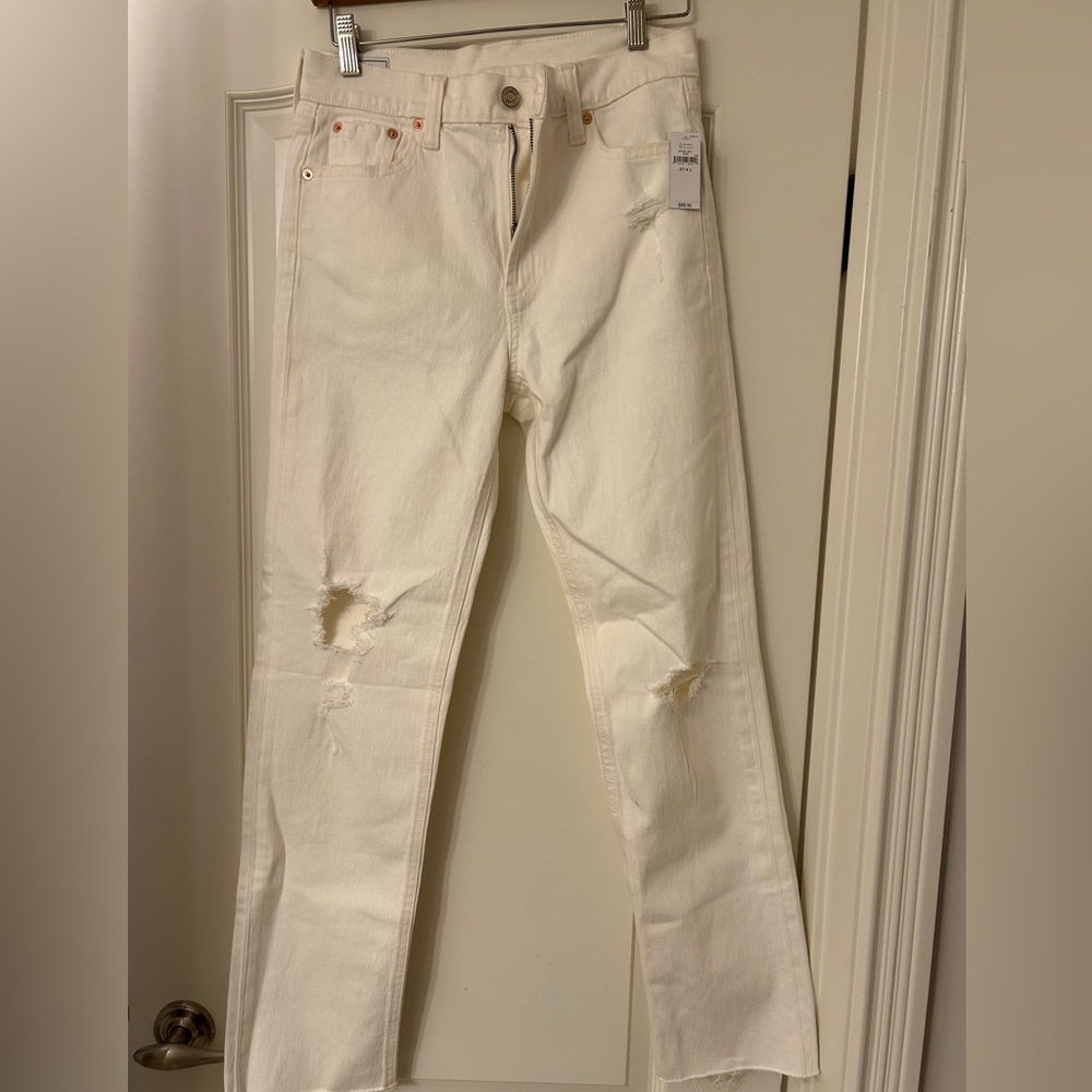 NWT Gap Women’s Cheeky Straight High Rise Jeans size 27/4L - Picture 3 of 5